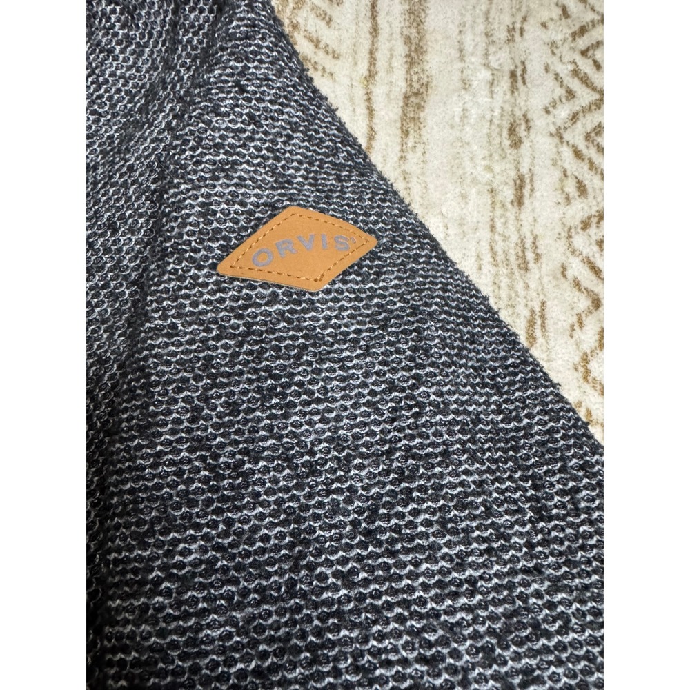 Orvis Shearling Pullover Sweater Large Quarter Zip - image 4